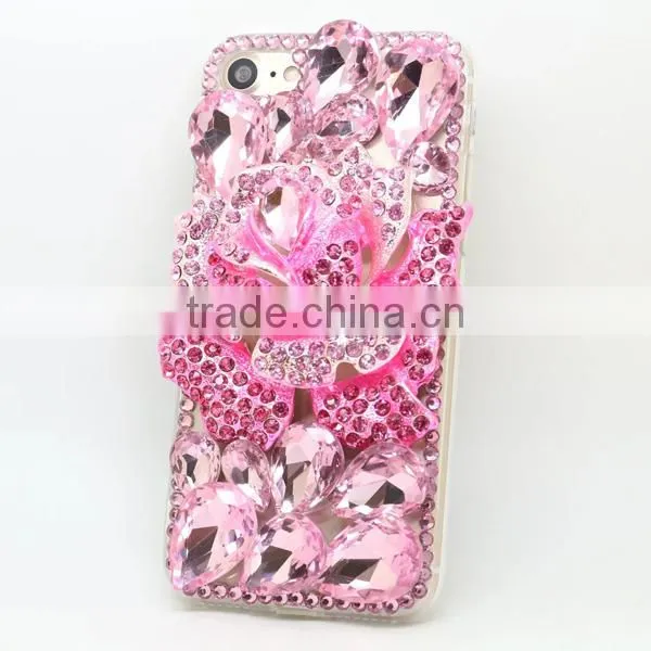 pc + Tpu Phone Case Diamond Sticker Phone Shell for Iphone 7 photo-2