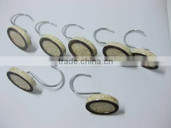 Polyresin Shower Curtain Hooks