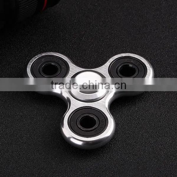 2017 New Tri-Spinner Fidget Toy Alloy EDC Sensory Fidget Spinner For Tip of the Finger Gyro photo-3