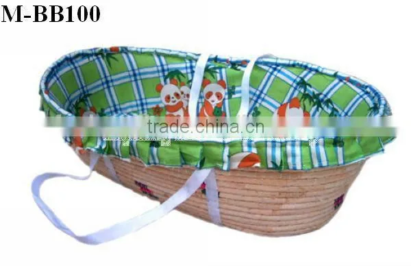 Hand Made White Wickerbaby Cloth Basket for Home Use photo-3