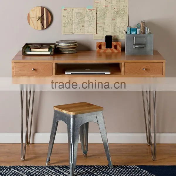 Hot Sale Iron Black 3 Rod 28 Inch Metal U Shape Table Leg photo-2