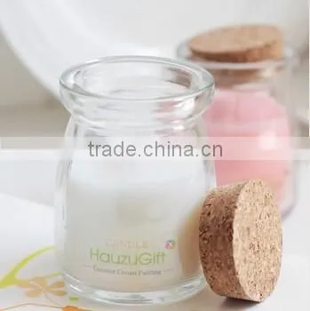 Smokeless Candle Glass Cup / Romantic Scented Candle Birthday Candle Jar photo-4