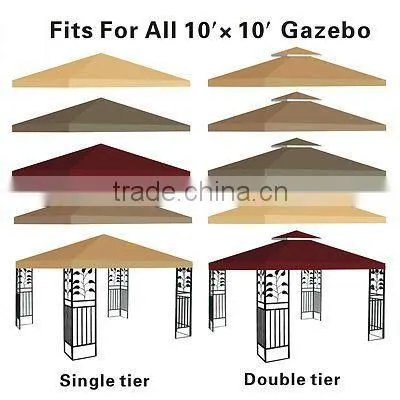 Canopy Top 10x10' Patio Pavilion Gazebo photo-4