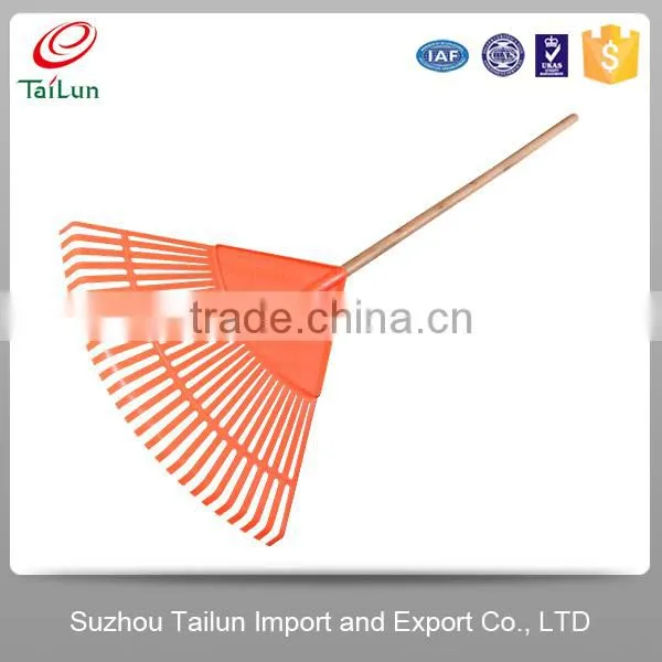 High Quality Orange 26 Tines Garden Plastic Lawn Rake Heads photo-4