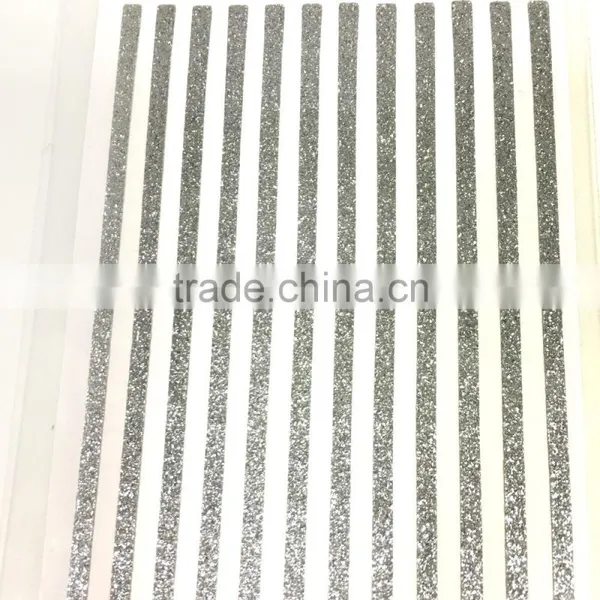 Silver Glitter Sticky Border, Shiny Glitter Border Sticker, X'mas Sliver Sticky Border photo-2