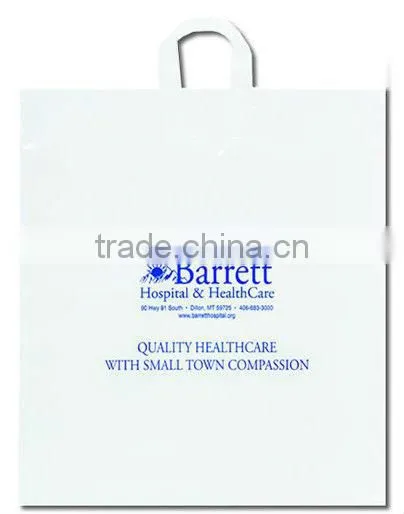 High Quality Clip Close Hard Rigid Handle Plastic Bag for Shopping photo-2