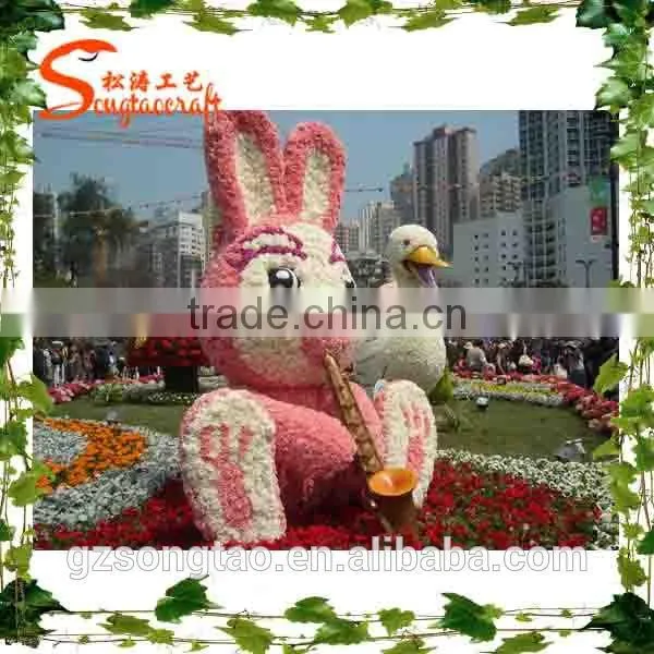 Customized Artificial Landscape Grass Topiary Animal Outdoor Decoration Artificial Grass Topiary Model photo-3