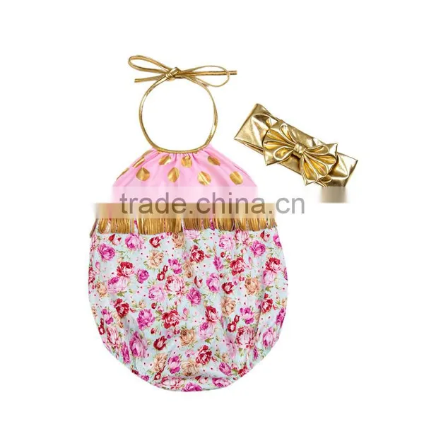 2017New Fashion Baby Girls Bubble Sunsuit Romper,cotton Sunsuit Romper photo-6