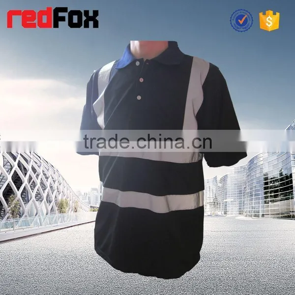 Cotton Blank T-shirts Children Yellow Short-sleeved Sport Warning Security T-shirt Roadway Safety T-shirt photo-6