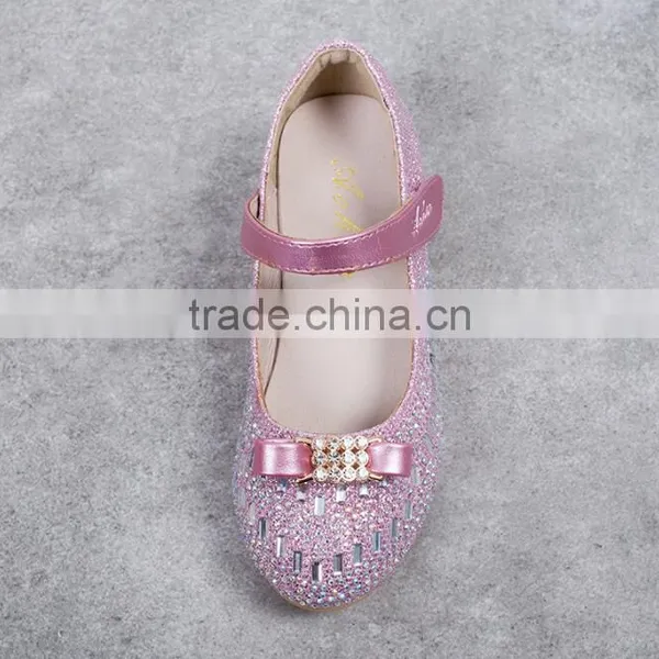 Zm50204b New Style Girls Shoes With Bowknot Pure Coloor Kids Casual Shoe photo-2