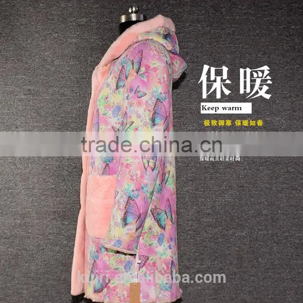 New Genuine Sheep Leather Print Jacket Reall Sheep Sheared Fashion Coat Casual Top Sale Merino Sheep Fur Overcoat photo-5