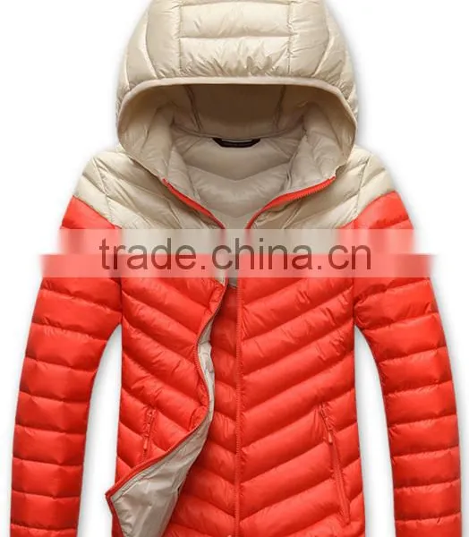 Customize Fashion Women Hoody Winter Warm Down Jacket/lovers' Ladies Nylon Down Feather Coat photo-2