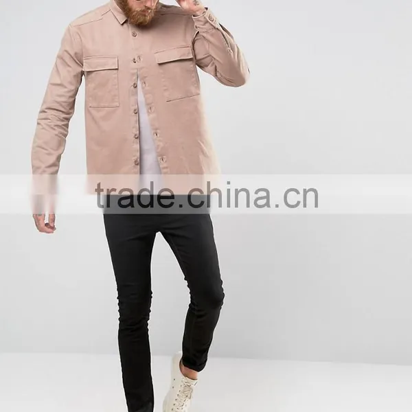 2017 Newest Arrival Customized Colors Size t Shirt Style Light Pink Men Plain Sports Jacket With Button and Two Quare Pocket photo-4