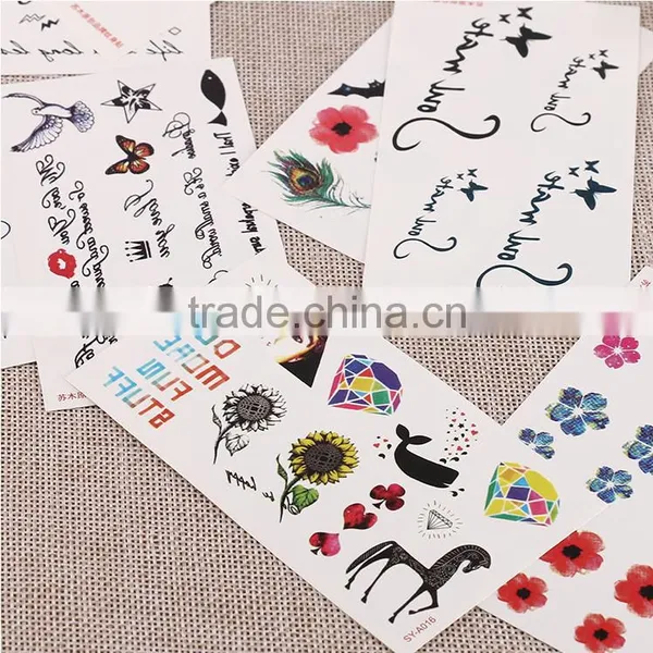 Waterproof Tattoo Sticker Non-toxic Enviroment Protection Sticker Children Decoration Sticker photo-2
