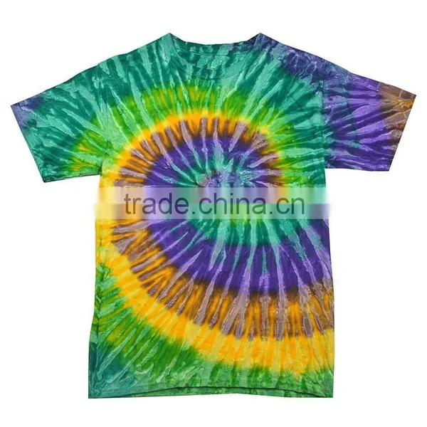 Guangzhou Shandao Factory Direct Sale Summer Casual O-Neck 190g 100% Cotton Custom Tie Dye Long Sleeve T Shirt photo-4