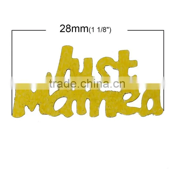 Pvc Confetti Party Decorations Wedding Alphabet "Just Married" At Random photo-2