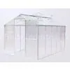 Modular Polycarbonate Plastic Walk-in Green House / Garden House With Single Sliding Door