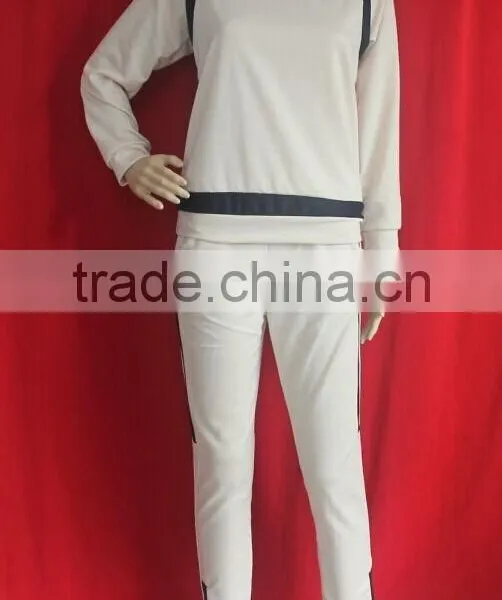 Factory Price Custom Women Slim Fit Tracksuit Latest Cotton Design Tracksuit Sportwear photo-4