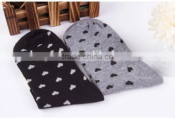High Quality Love Heart Design Soft Cotton Women Socks photo-4