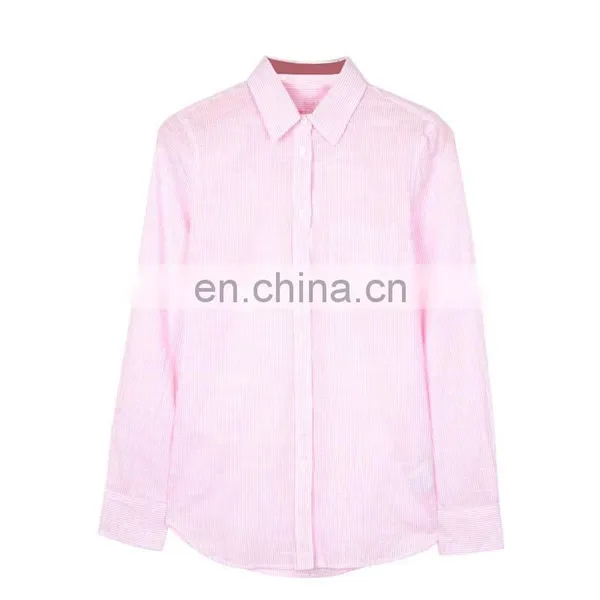 Hot Selling Plain Pink Ladies Office Shirt on Sale photo-2