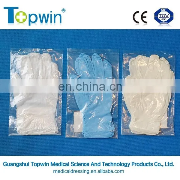 Latex Exam Medical Disposable Gloves in Natural Latex