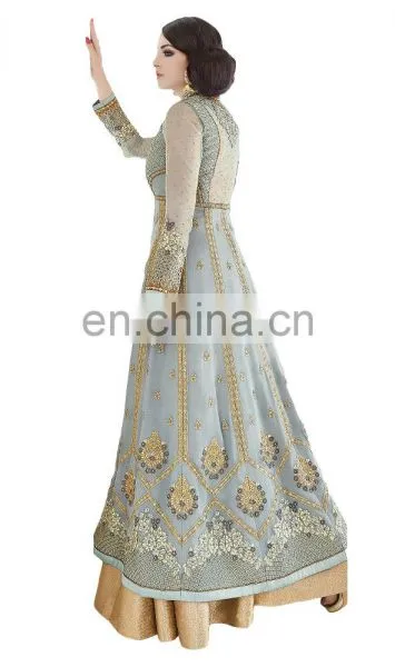 Wedding Engagement Wear Anarkali Suits Dress Material 2017 (Semi-Stitched) photo-6