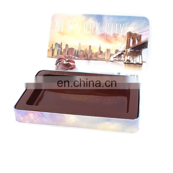 Embossed Empty Valentine Gift Chocolate Tin Box Packaging photo-6