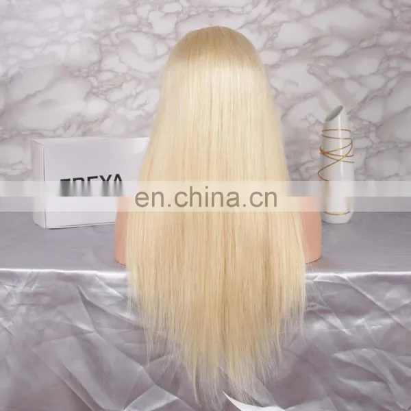 Blonde Color Virgin Brazilian Straight Human Hair Lace Wig 613 Full Lace Wig photo-5
