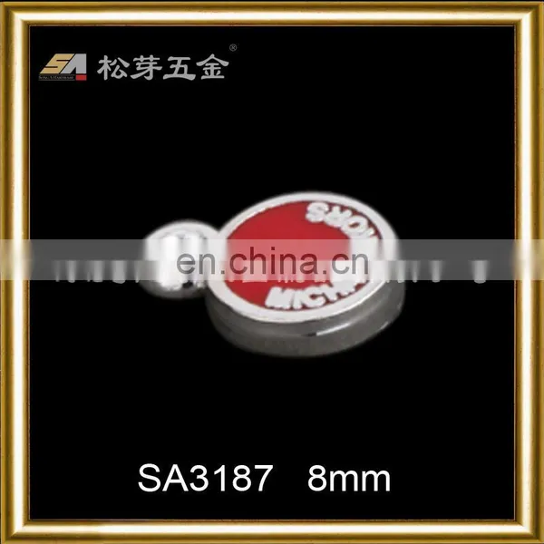 Custom Round Enamel Zipper Puller, Metal Zip Puller for Cloth/handbag photo-2
