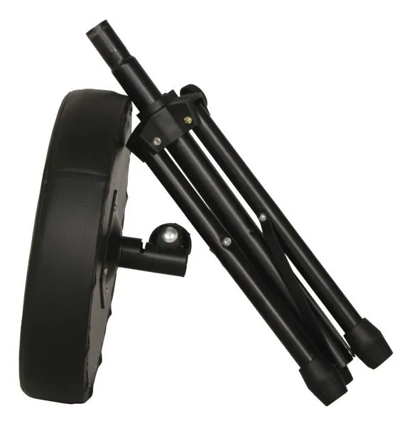 Good Quality Height-adjustable Leather and Iron Round Drum Stool photo-3