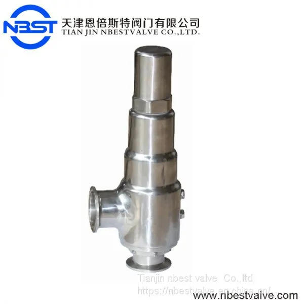 DN50 Automatic Clamp Type SS316 Sanitary Steam Safety Valve Stainless Steel 316