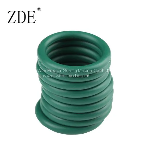 Green O Ring FKM Rubber Ring Seal 2mm Thick