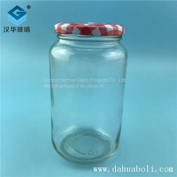 Wholesale 550ml Can Glass Bottle Manufacturer, Glass Pickle Bottle photo-5