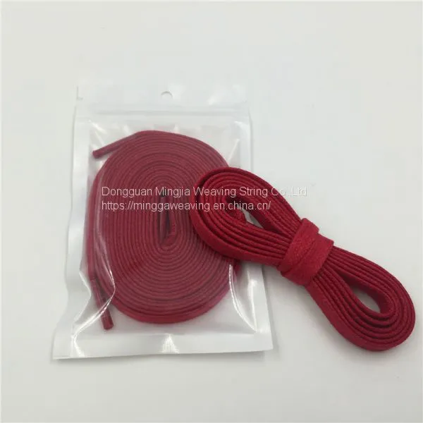 Hot Flat Waxed Shoelaces Wide Colorful Shoe Laces Waterproof Leather Shoes For Unisex Strings Cord Boots photo-3