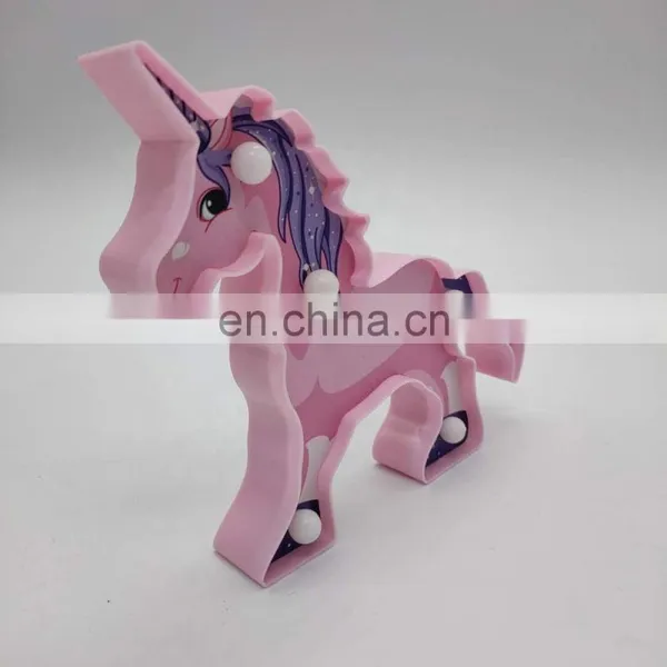 New Product Unique Party Decoration Indoor Colorful Plastic Unicorn LED Letter Marquee Light photo-4