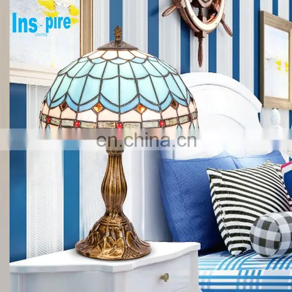Wholesale Modern Style Bedside Glass Tiffany Table Lamps photo-5