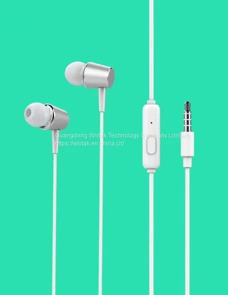 OEM/ODM Clear Calling Music 3.5mm Plug Universal Mobile Phone Wired In-ear Earphone With Mic Headphone Headset photo-2
