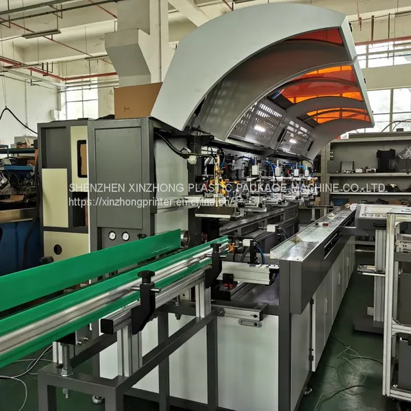 Automatic Shuttle Transfer Round Oval Square LED Plastic Glass Bottle Ceramic Silk Screen Printing Machine on Wine Voda Spirit Glass Packaging photo-4