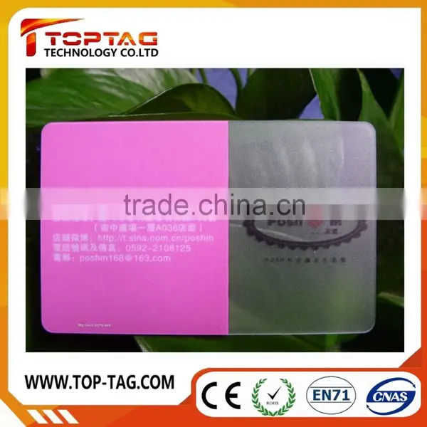CMYK Printing Transparent Pvc Card / Pvc Business Card photo-6