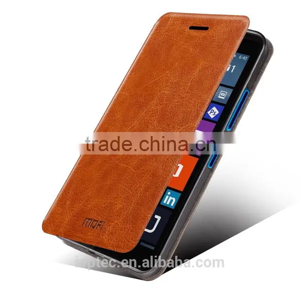 MOFi Retro PU Leather Mobile Phone Flip Cover Cases for Microsoft Lumia 640 XL, Microsoft RM-1096 photo-2