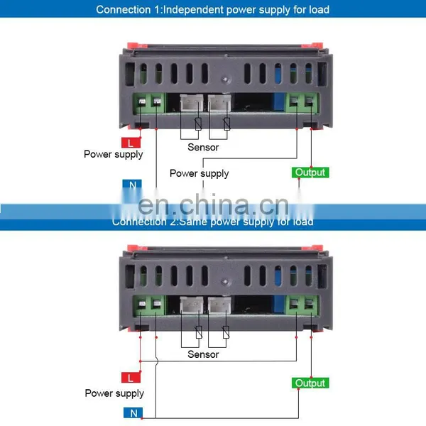 Dual Digital Temperature Controller STC-3018 12V 24V 110-220V Celsius & Fahrenheit Thermoregulator Thermostat Switch photo-3