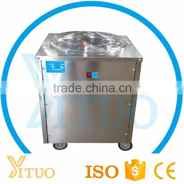 CE Approved Single Flat Pan Instant Ice Cream Roll Machine photo-2