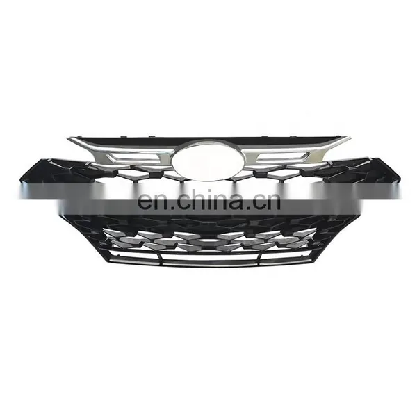 Front Honeycomb Grill Auto Parts Car Front Grill Radiator Mesh Chrome Black Frame Style for Hyundai Elantra 2019-2021 photo-2