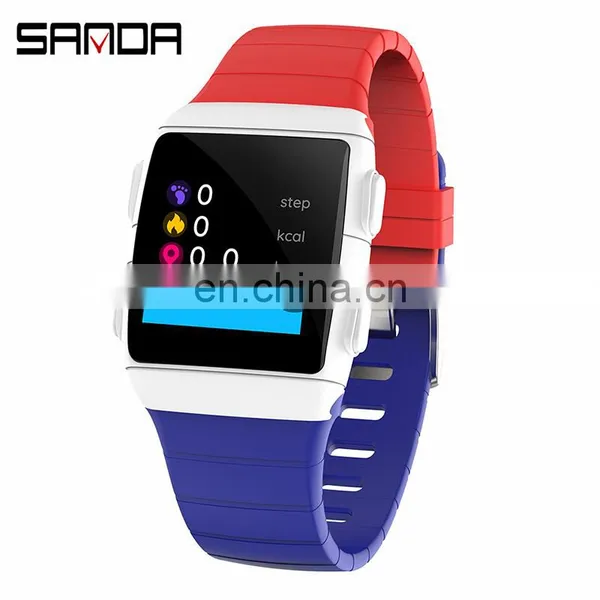 SANDA CR11 Full Touch Screen Smart Watch Camera Heart Rate Temperature Luminous Unisex Sport Heart Rate Monitor Smart Watch Band photo-3