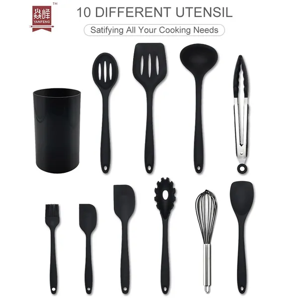 Kitchen Accessories Home and Kitchen Cookware Sets Silicone Kitchen Utensils Set Baking Tools Silicone Kitchen Cooking Utensils Set photo-5