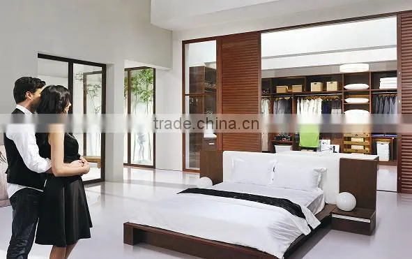 Latest Designs of Wooden Bed Hotel/home Bedroom Furniture Set photo-2