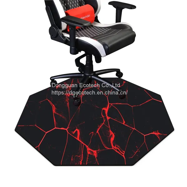 Non Slip Natural Rubber Foam Gaming Floor Protecting Gaming Zone Office Chair Mat Desk Mat Rolling Chaie Floor Pad photo-5
