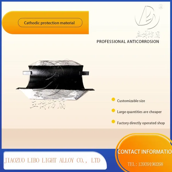 Aluminum-alloy sacrificial anodes  Cathodic protection material