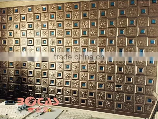 Soundproof,Heat Insulation,Mould-Proof,Fireproof Function and Wallpapers Type Decorative 3d Wall Panels photo-2