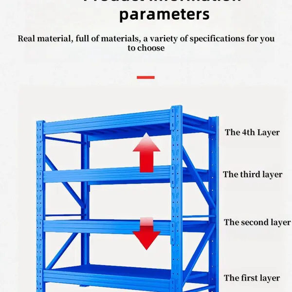 Shelves 100KG 3 Layer 120*40*200cm Grey and White Heavy Duty Shelves Wholesale Storage Clothing Express Warehouse Storage Shelving photo-3
